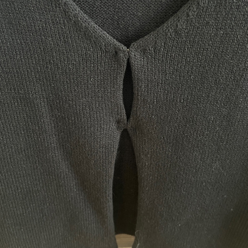 Black Sleeveless sweater Knit Tank Top - Picture 3 of 5